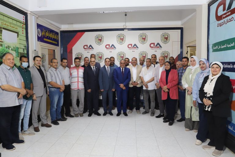 مركز ضمان الجودة ينظم فعاليات “الدورة التدريبية لتأهيل المقييمين الداخليين لجائزة مصر الوطنية للتميز الحكومي”