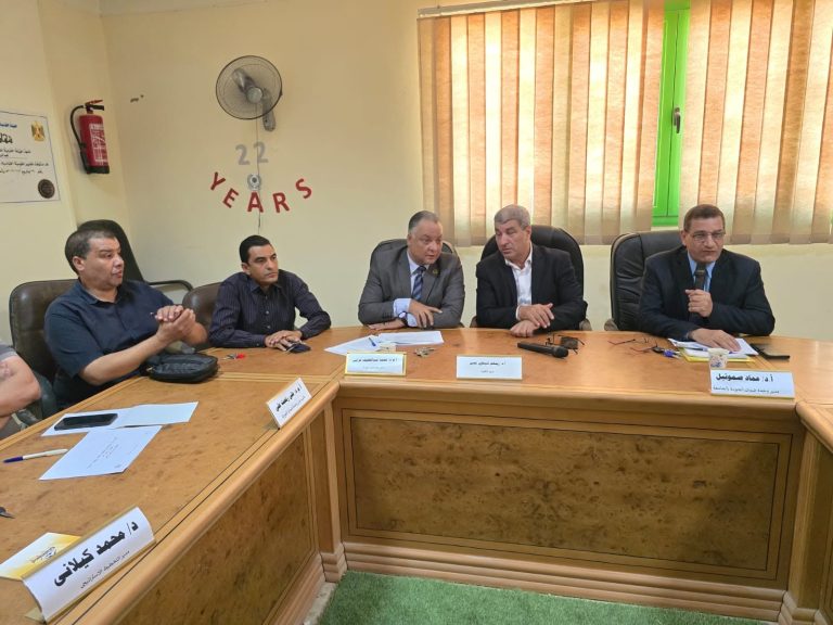 زيارة ميدانية لدعم ملف تجديد الاعتماد المؤسسي والاعتماد البرامجي بكلية الزراعة